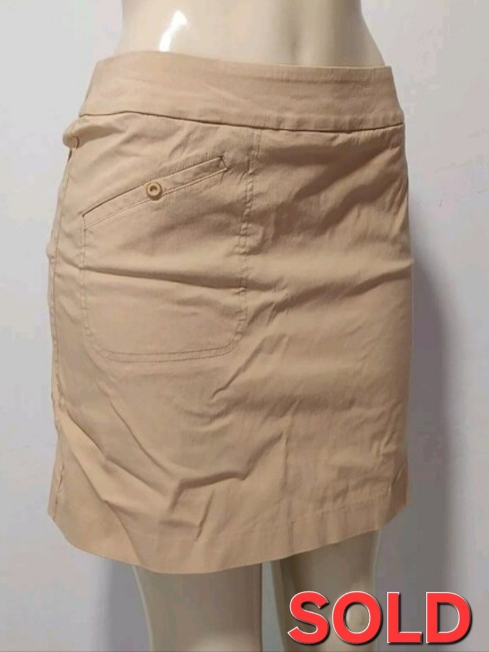 Jamie Sadock Golf / Tennis Skort Beige Single Front Pocket Women's Size 6
